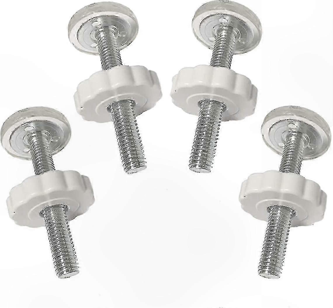 4-Pack Threaded Spindle Rods for Baby Gates with Screw Bolts Accessory Kit