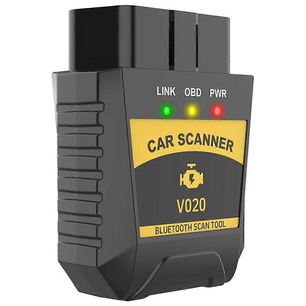V020 Bluetooth-compatible OBD2 Scanner ELM327 Car Diagnostic Tool Battery Tester Engine Fault Code Reader