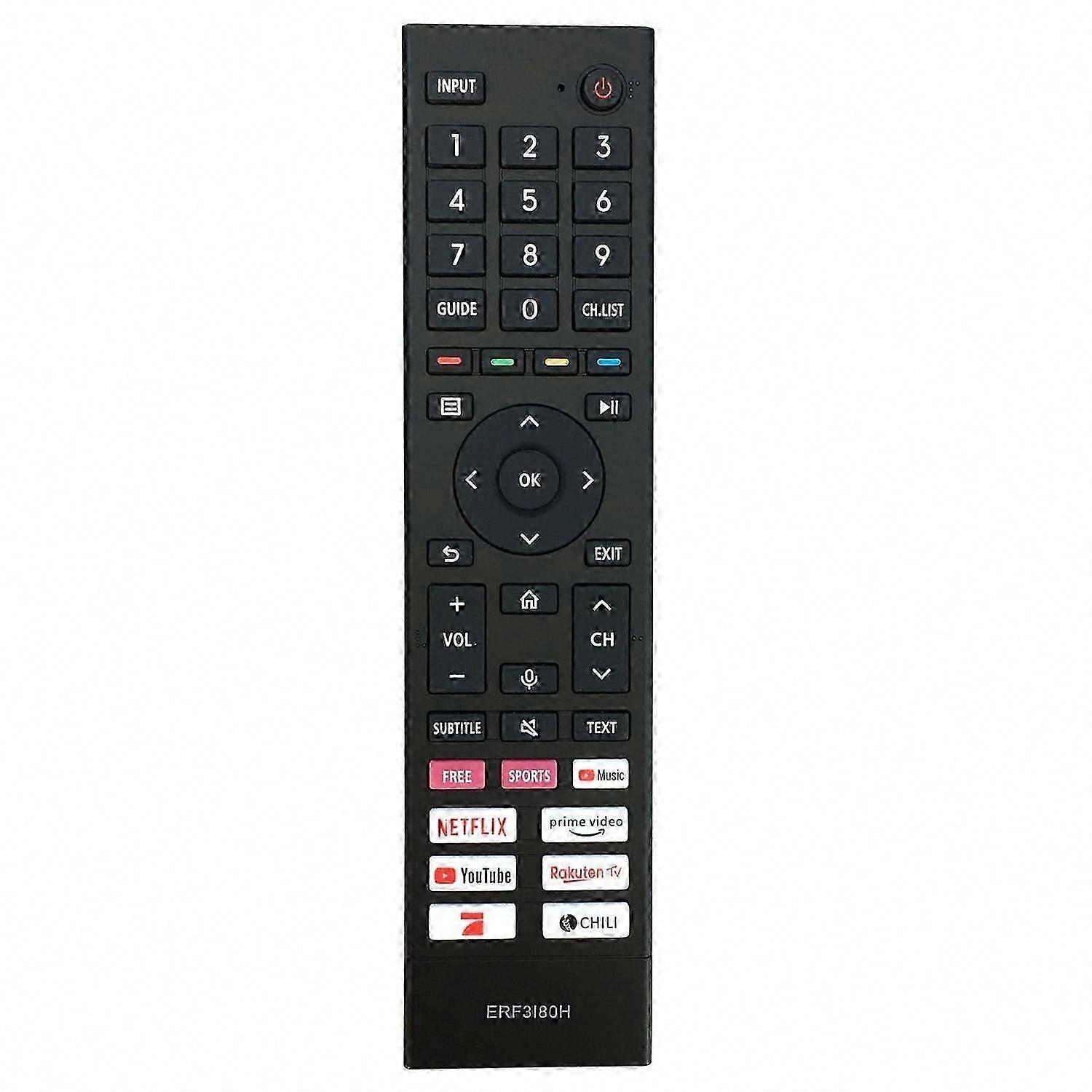 Hisense TV Remote Control Replacement ERF3I80H Plastic Remote for Hisense Television