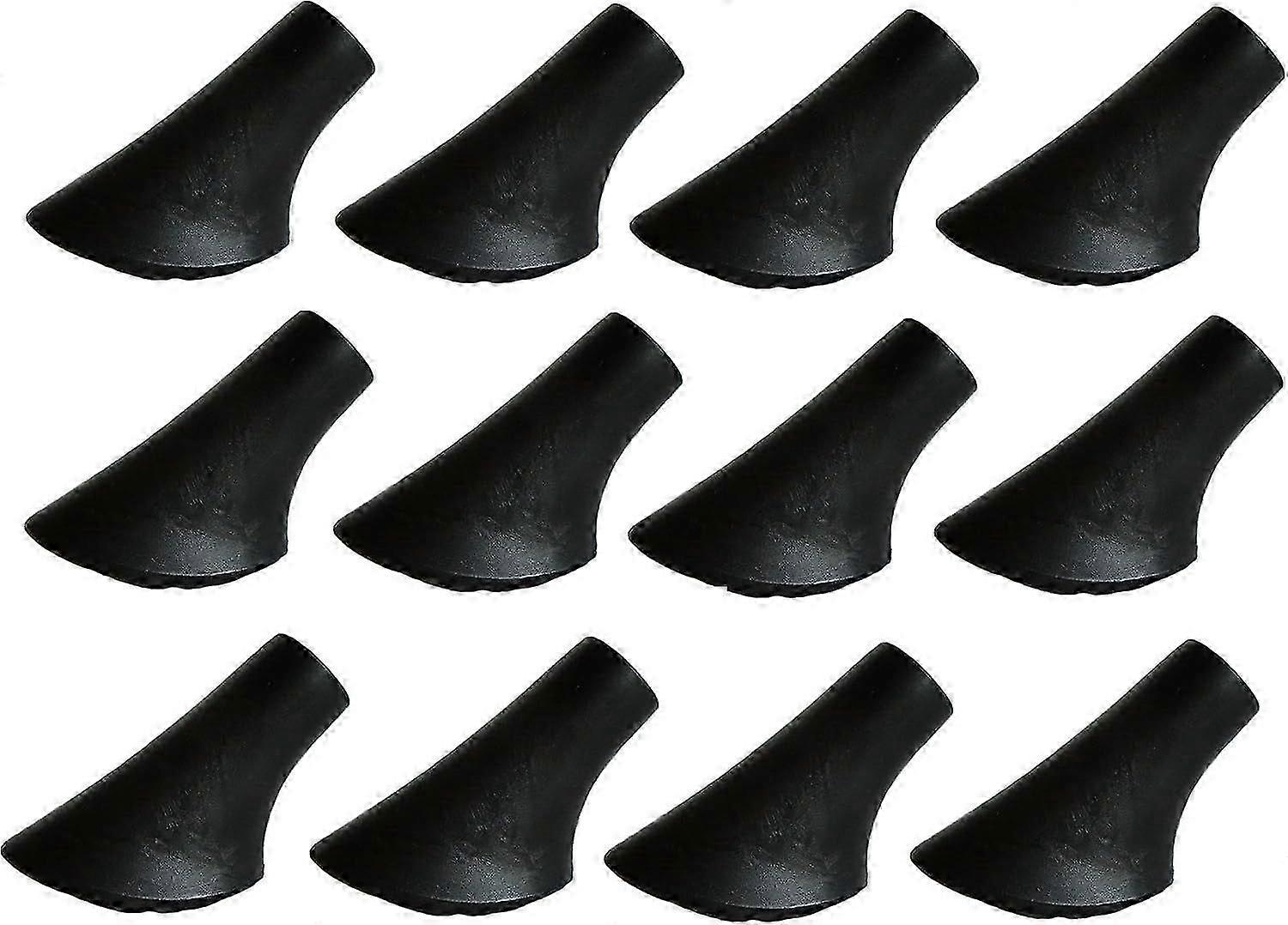 12 pieces / 6 Pairs Tips for Nordic Walking Poles - Protective Rubber Asphalt Pads for All Hiking Poles with a Diameter of 11 mm