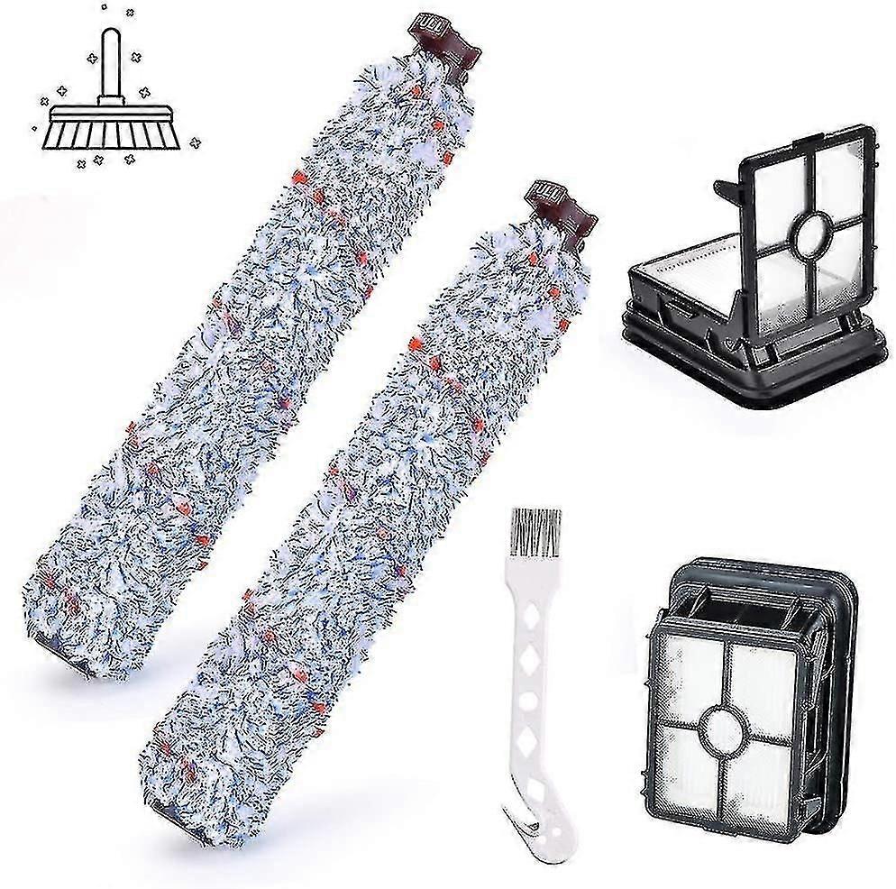 Multi-Surface Brush Roll Replacement, Washable Filter, 4-Pack