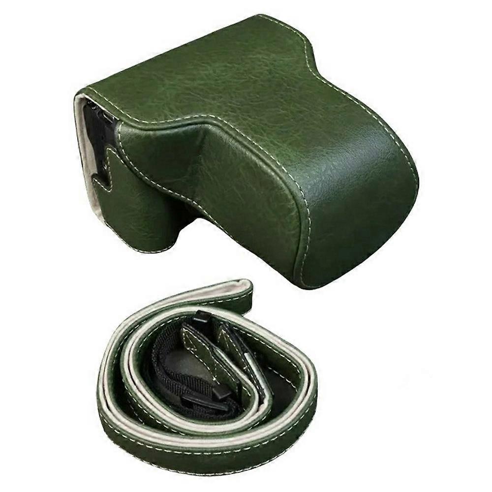 For Canon EOS R50 V Camera Case Buffalo Texture Leather Protective Cover Without Battery Opening