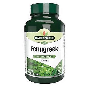 Natures Aid Fenugreek 500mg 90 Caps - 2 Pack