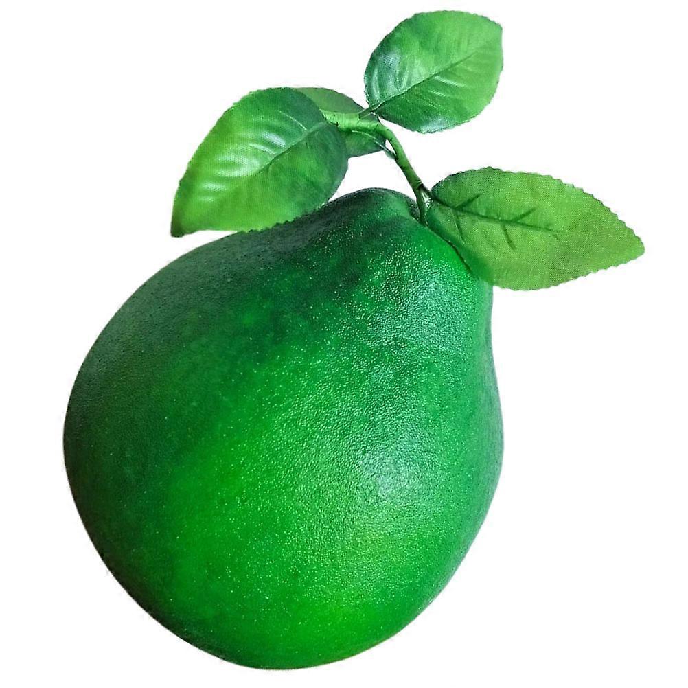 Lifelike Fake Grapefruits for Decor Foam Material Dark Green Color Multifunctional Large Size 6.3 Inches