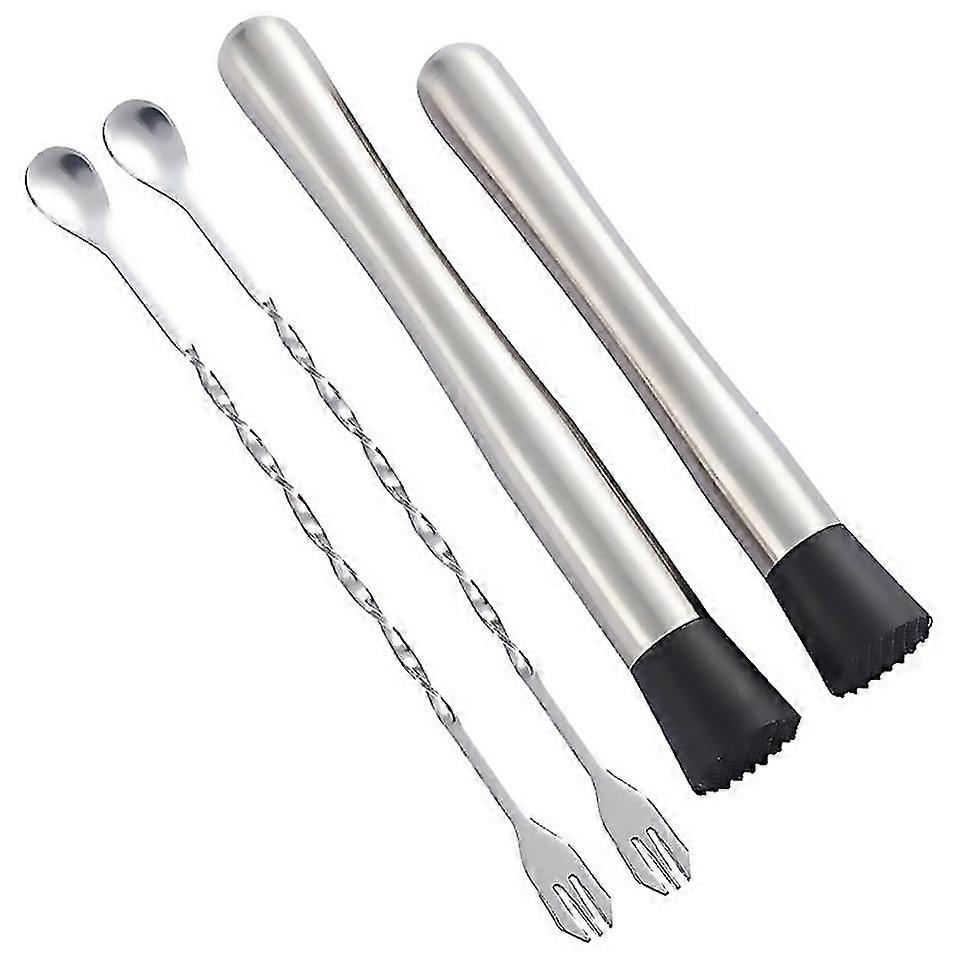 For Cocktail Muddler With 2 Mixing Spoon For Making Delicious Mojitos