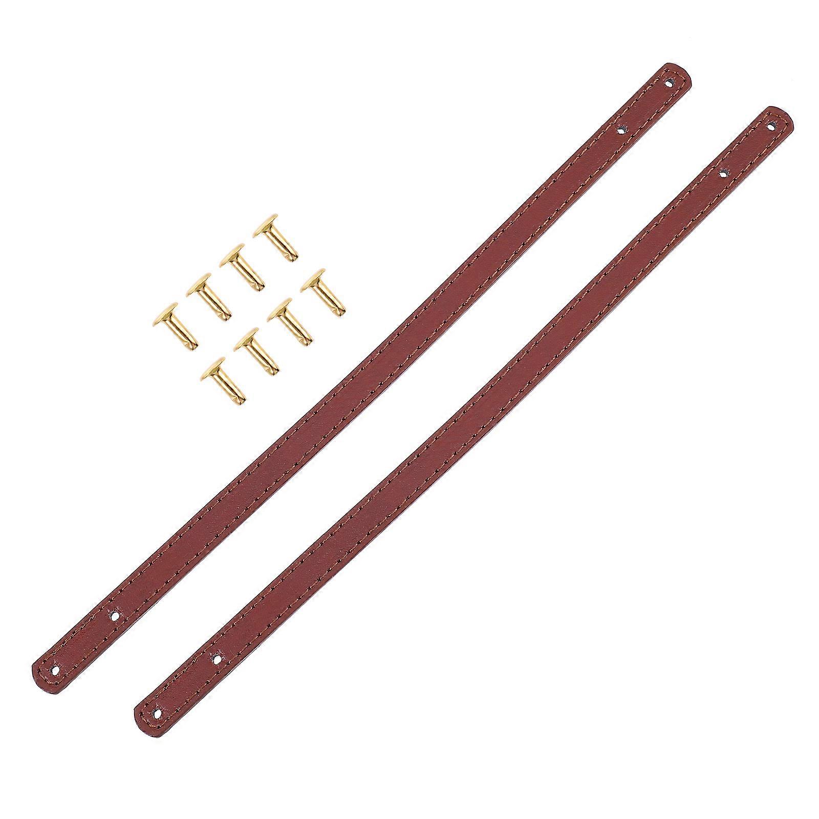 Replacement Handbag Strap Pu Coffee Color for Diy Projects Durable 1 Pair