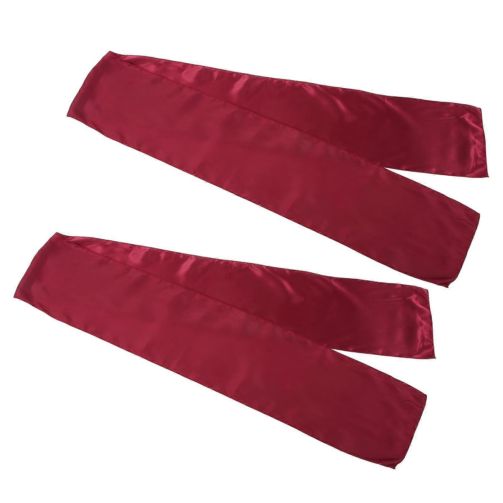 Vintage Wine Red Polyester Table Runner 26cm for Party Decor