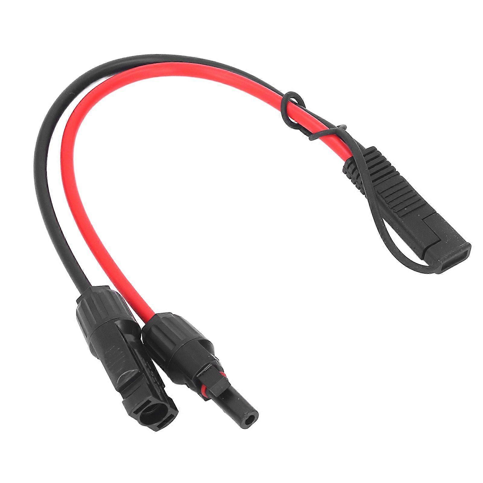 Solar Panel Cables Connectors SAE Adapter 10AWG 0.35m Solar Power Cable Copper Wire for RV