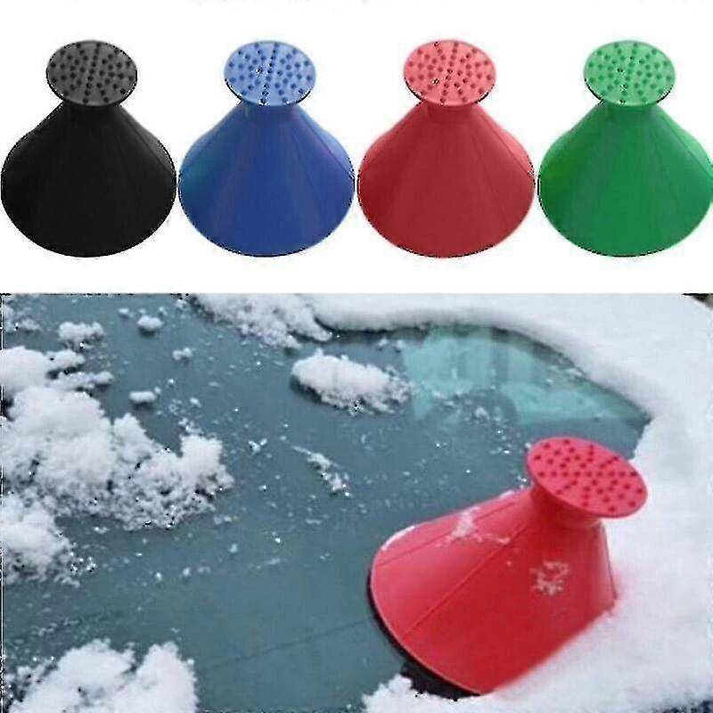 Car Windshield Magical Ice Scraper Snow Removal Tool Cone Shaped Ro...