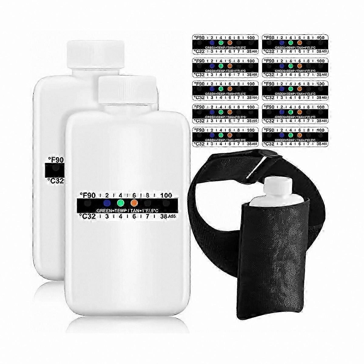 14-Piece Urinalysis Kit with Portable Bottles & Temperature-Sensitive Strips