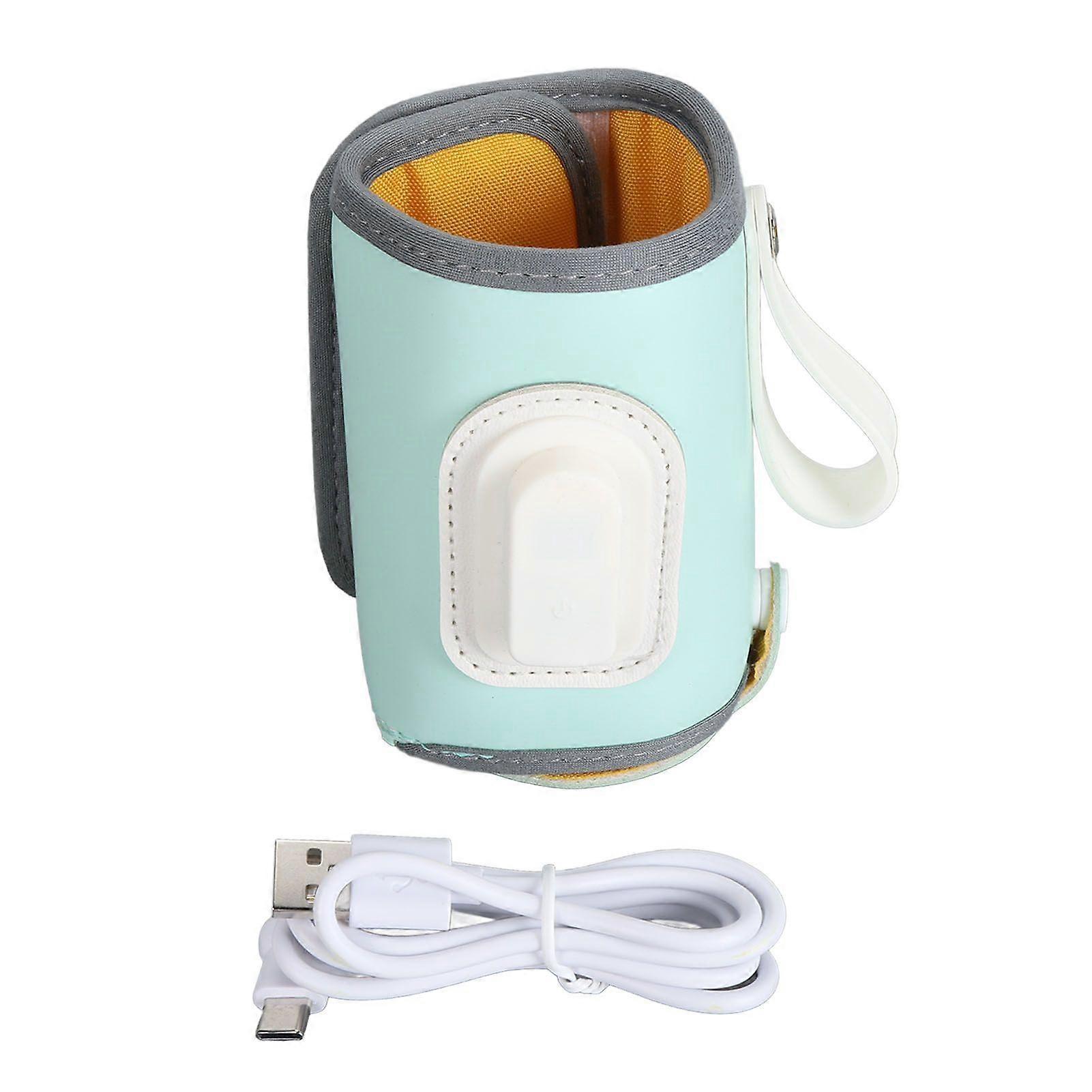 Baby Milk Warmer Temperature Control Real Time Display Portable Baby Milk Heat Keeper Warmer for Home Outdoor Green