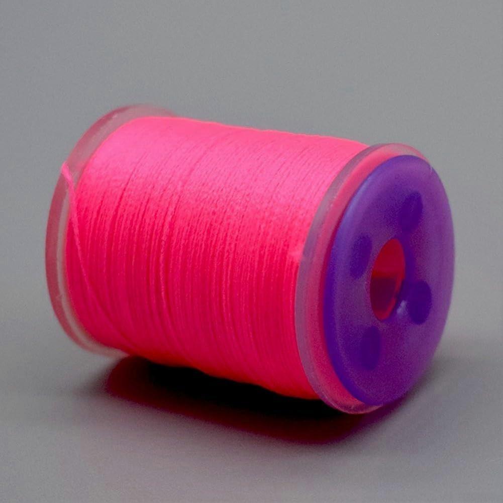 100 Yards Of Fluorescent For Fly Tying Thread 200D Nylon Material Pink