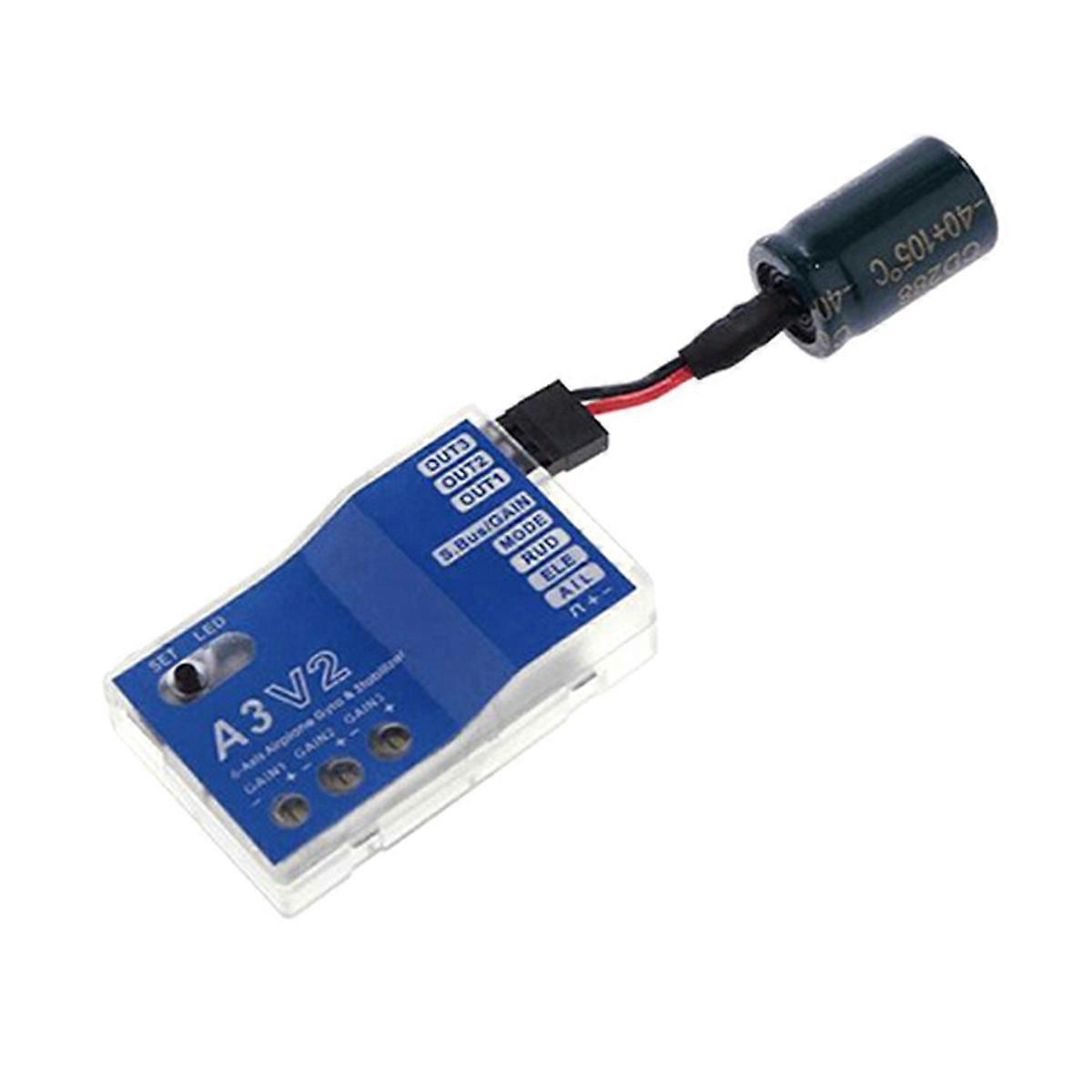 3 Gyro A3 V2 Flight Controller Stabilizer for RC Airplane Fixed-Wing Copter Aircraft Model Parts Enhanced Stability