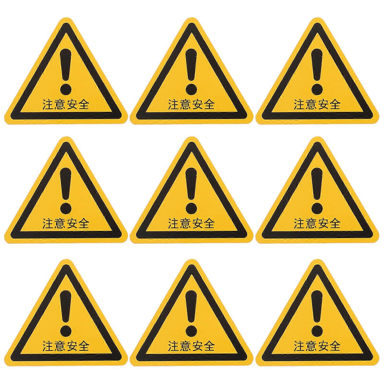 24pcs Safety Warning Stickers for Home PVC Material Easy to Use and Stick 3.5 Inches