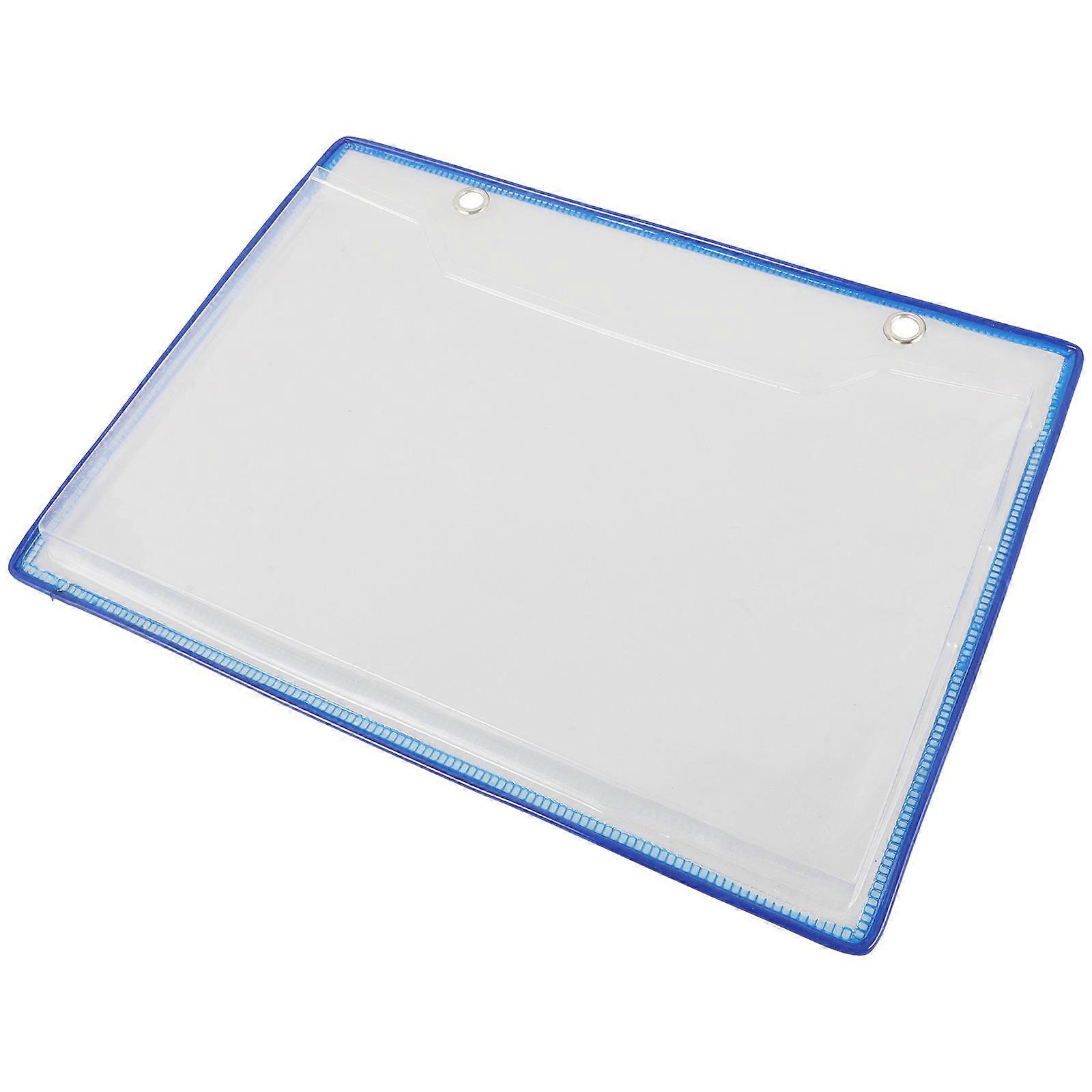Document Organizer Convenient File Pouch for Wall Mount Blue Holder