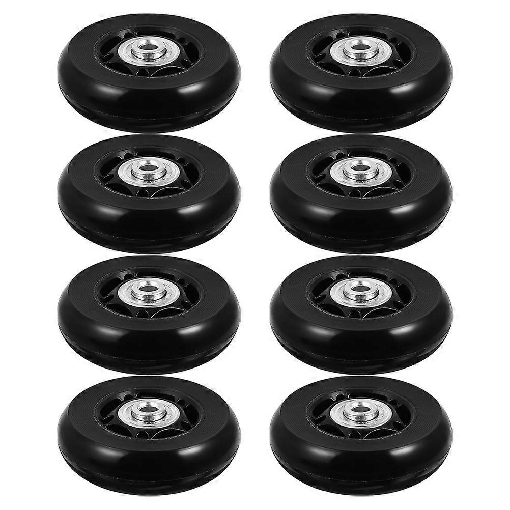Luggage Case Universal Wheels Secure Luggage Rubber 2.52X2.52X0.71in 8Pcs