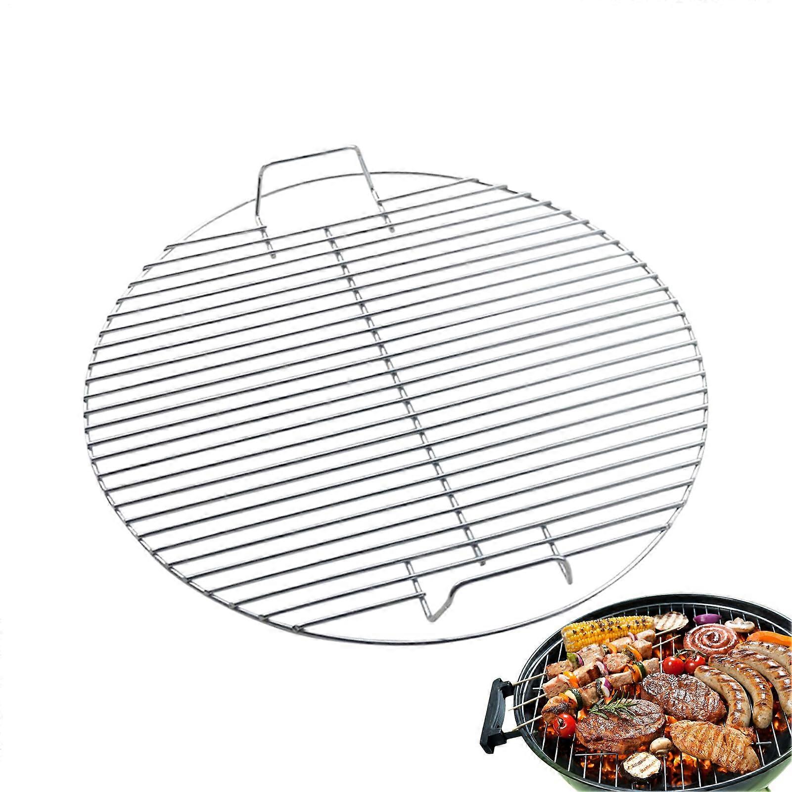 Grill Mesh Stainless Steel Round Grill Net, MultiFunction Barbecue Net For Outdoor Camping, Backyard Parties