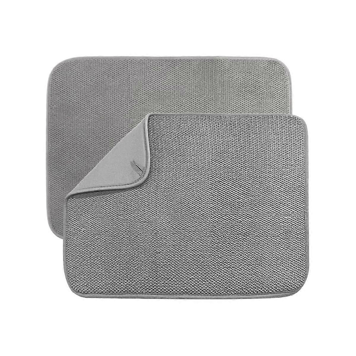 Microfiber Dish Drying Mat,Absorbent Dish Drainer Kitchen Counter,Super Absorbent Dish Drying Pads