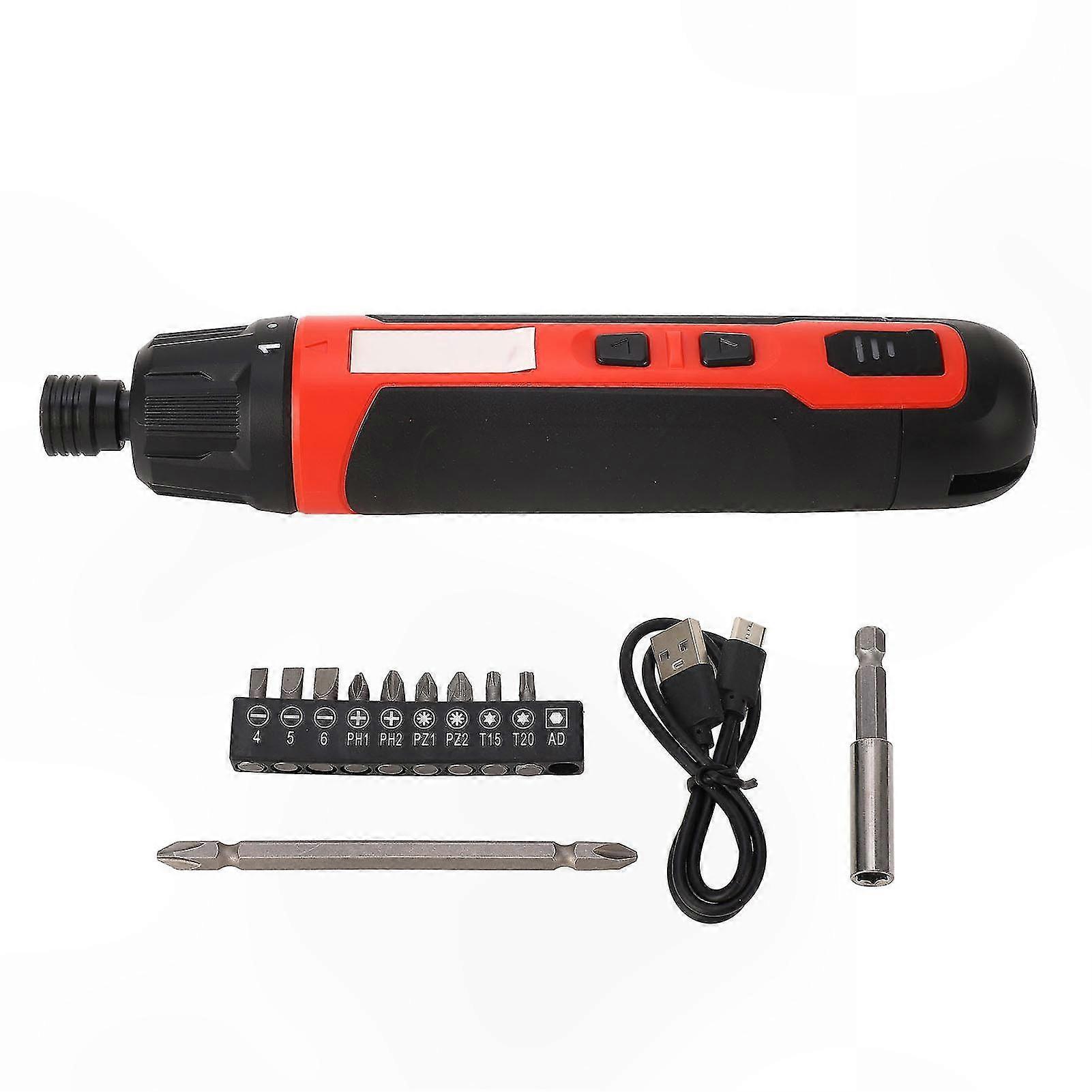 Rechargeable Mini Power Screwdriver Set with 6 Gears, 360RPM, Forward/Reverse Rotation, Cordless Electric Tool Kit