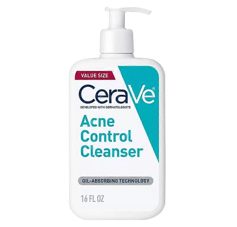 منظف Cerave للتحكم في حب الشباب مع 2٪ حمض الساليسيليك للبشرة الدهنية 16.0 أونصة / جديد