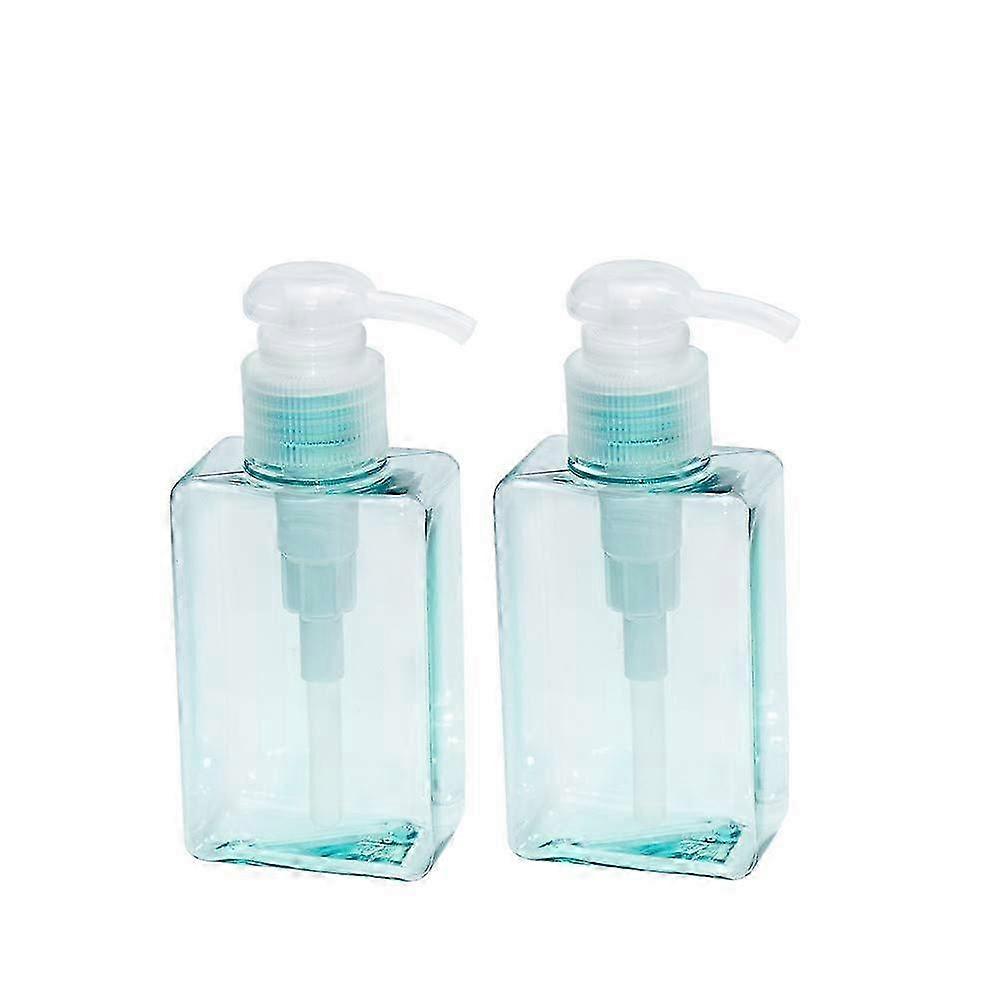 Blue Pump Bottles, Empty Plastic Refillable Bottle with Pump Container Foam Dispenser (Blue 100ml) SZRH A-S