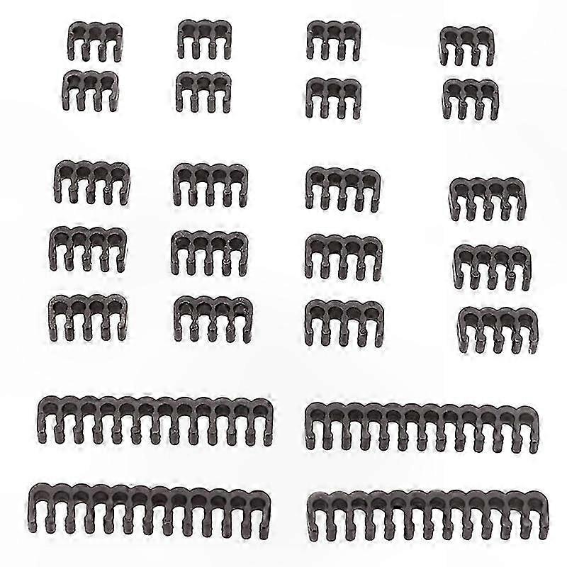 24-Piece PP Cable Combs Reusable Cord Organizer for 6/8/24 Pin PC Power Cables Desktop Management Solution