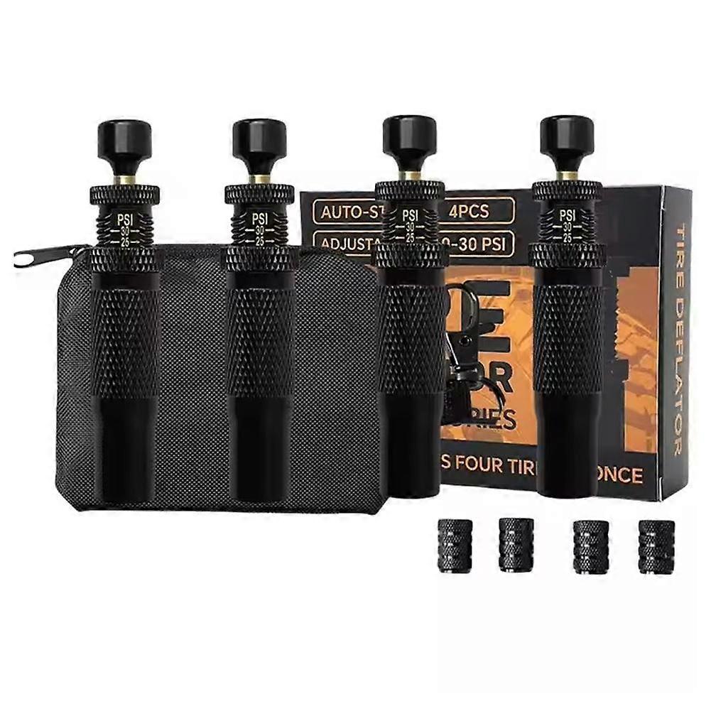 4PCS Portable Quick Tire Deflation Valve Using Tire Deflation