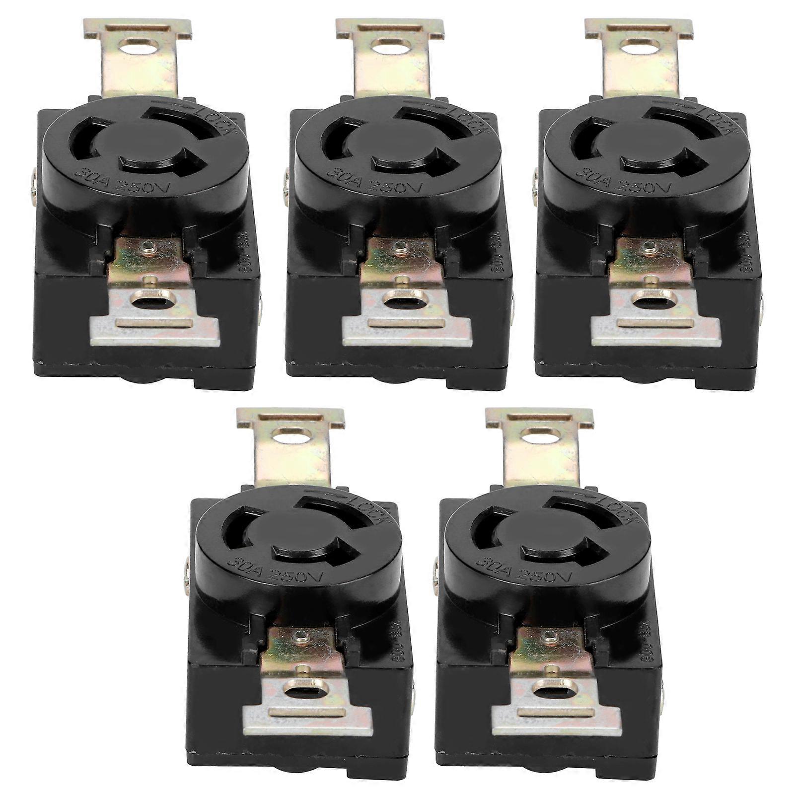 5Pcs American 3-Hole Socket for 168f/188f Generator 2-6.5KW