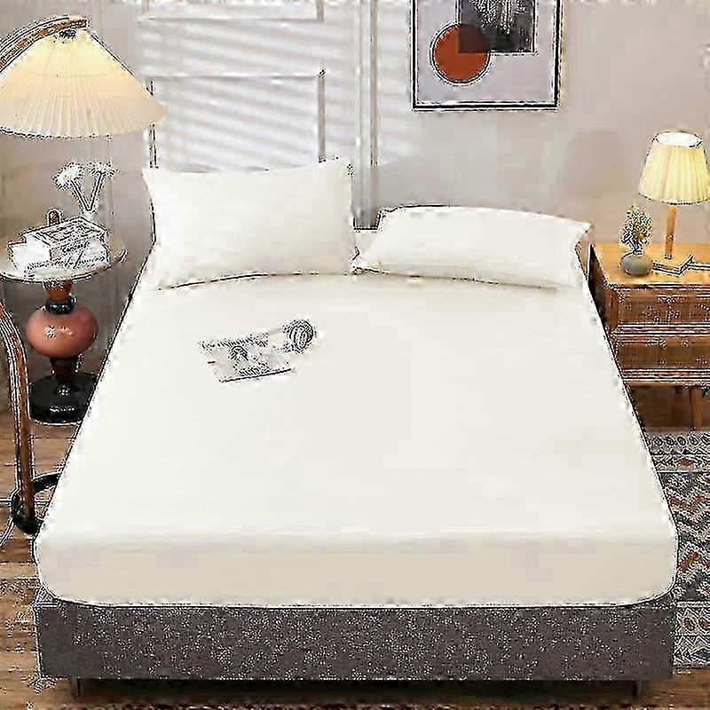 Elastic Band Fitted Sheets in Single Double King Queen Sizes for High Quality Mattress Covers 90/120/150/180cm Fit Sheets
