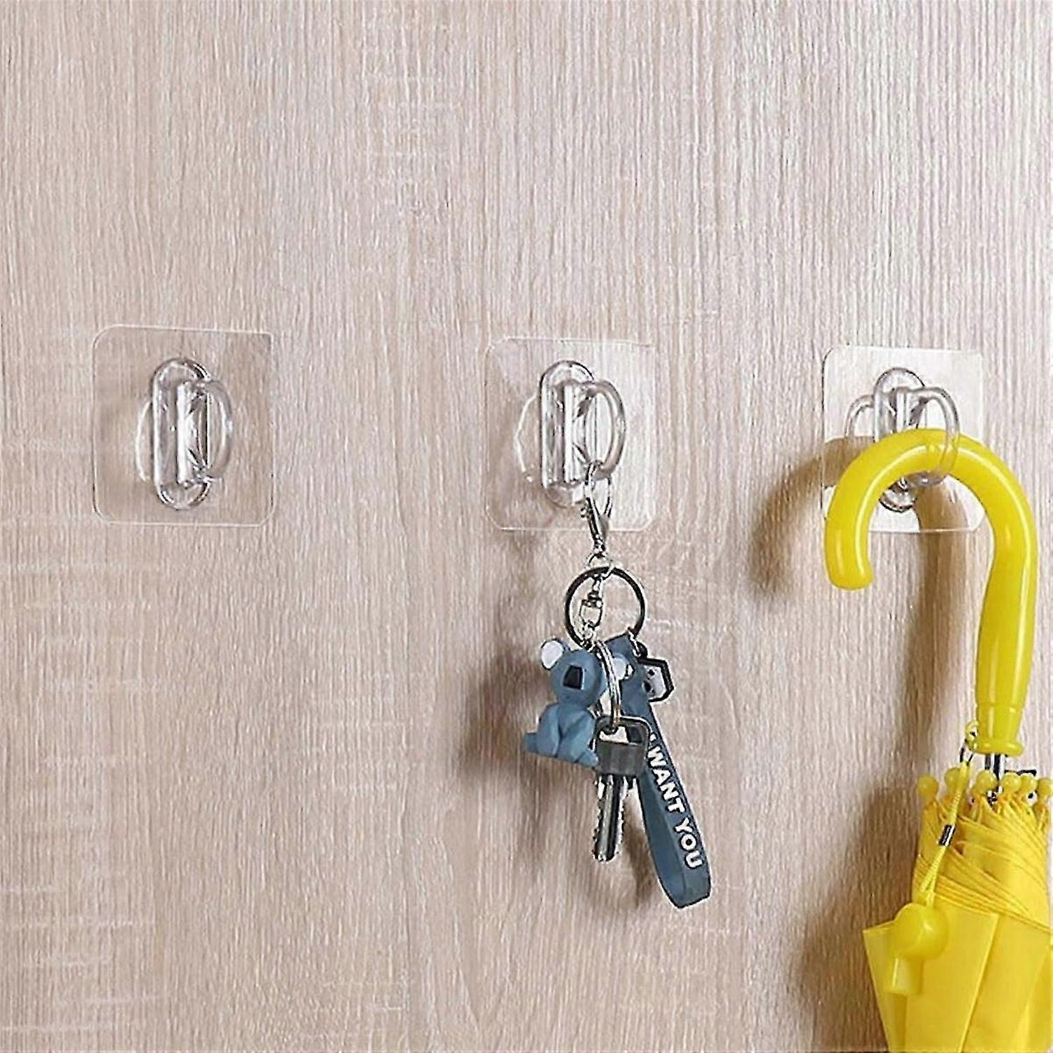 Multifunctional Circular Hook Round Hole Hook Self-Adhesive Hook Bathroom Hook Wall Hook for Hang Curtain Rod Bracket