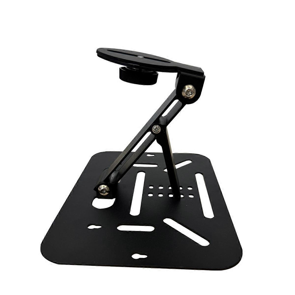 Universal Projector Bracket with 1/4 Inch Screw Desk, Ceiling and Wall Mount Adjustable Foldable Projector Stand Black