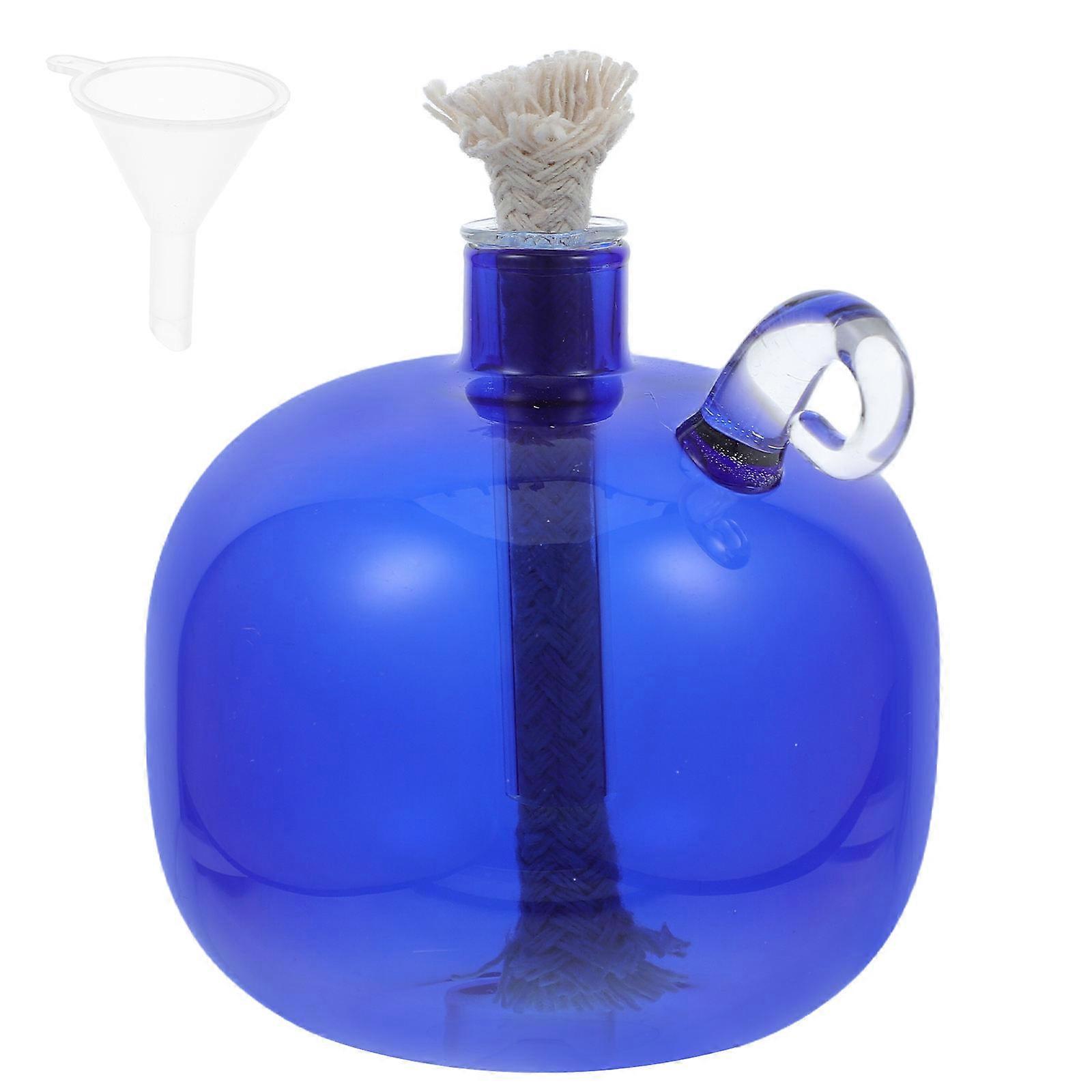 Refillable Oil Lamps for Indoor Use Glass Oil Lamp 2Pcs for Home Decor