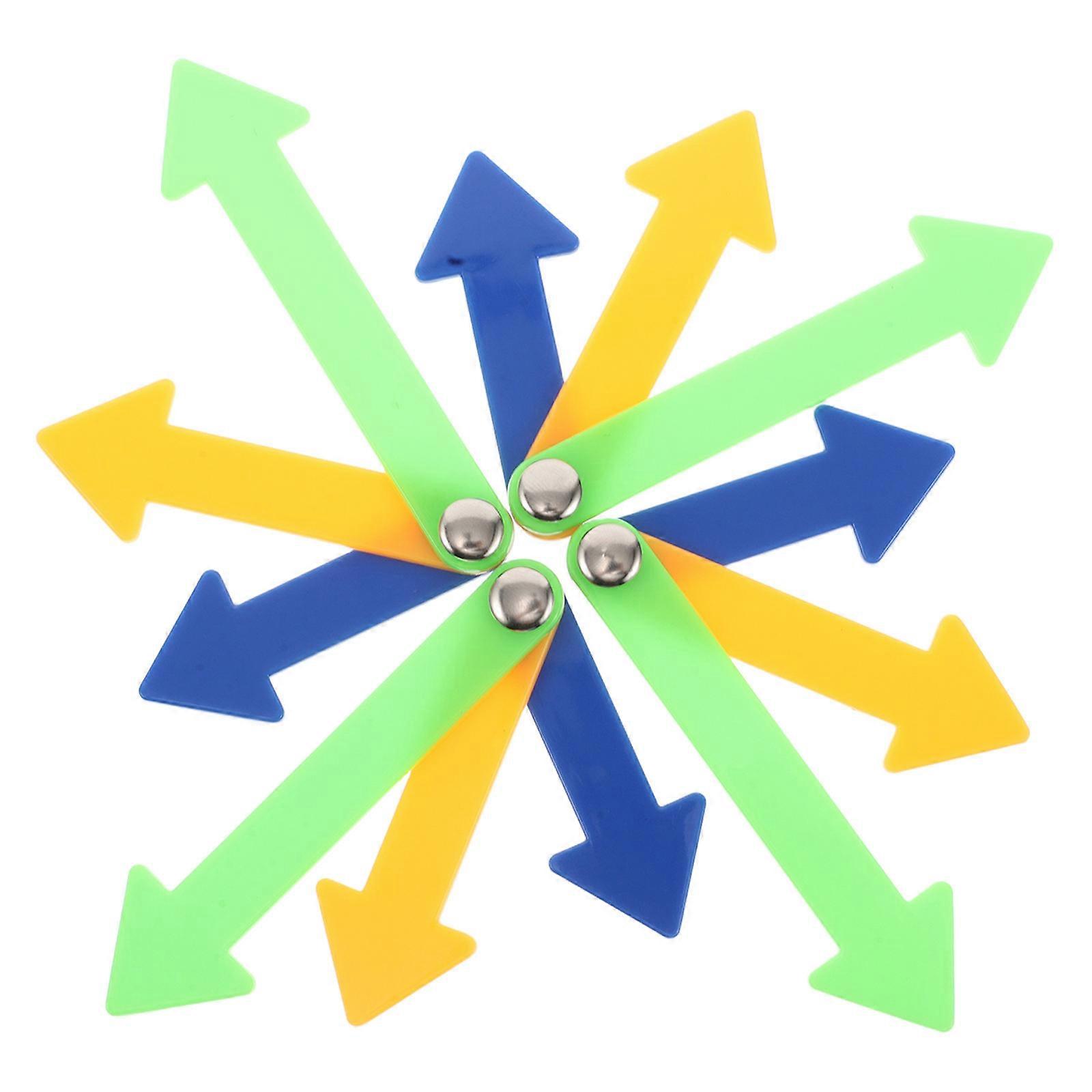 DIY Plastic Clock Hands Replacement Parts for Teaching Clock 4Pcs Set