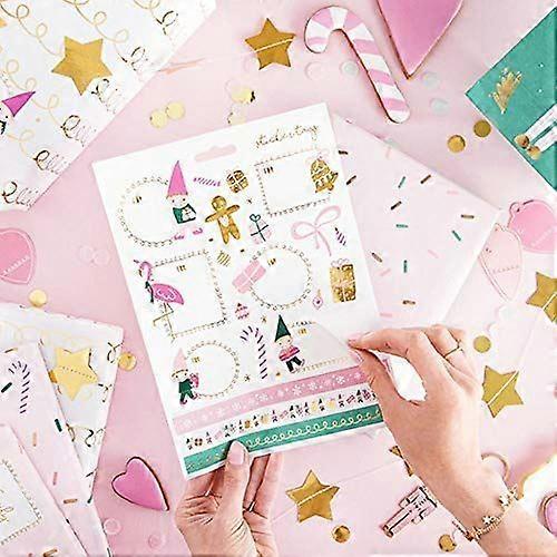 Gnome & Gingerbread Sticker Labels - 10 Sheets