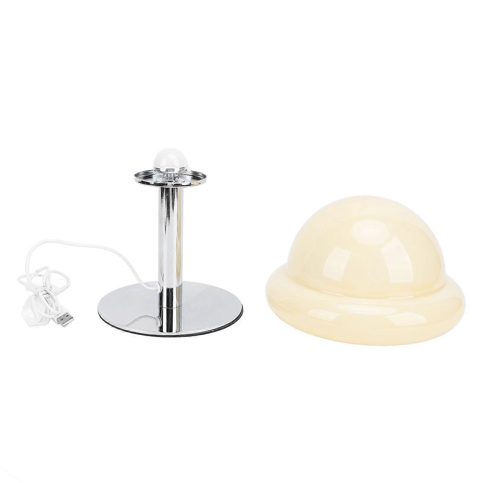 Mushroom Table Lamp Cute 3 Color Dimmable Energy Saving Desk Mushroom Ambient Light for Bedside Decoration Beige