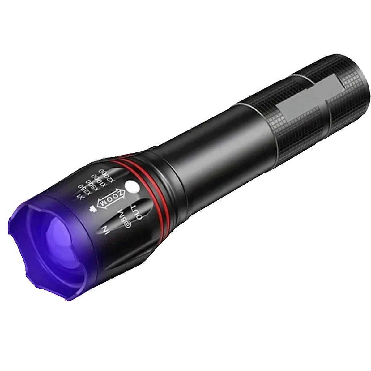 395nm LED UV Flashlight Rechargeable Zoomable Light