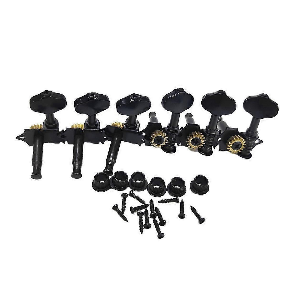 Acoustic Guitar String Tuning Pegs Kit with Screw Ferrule Universal Tuners Open Tuning Standard Accessories