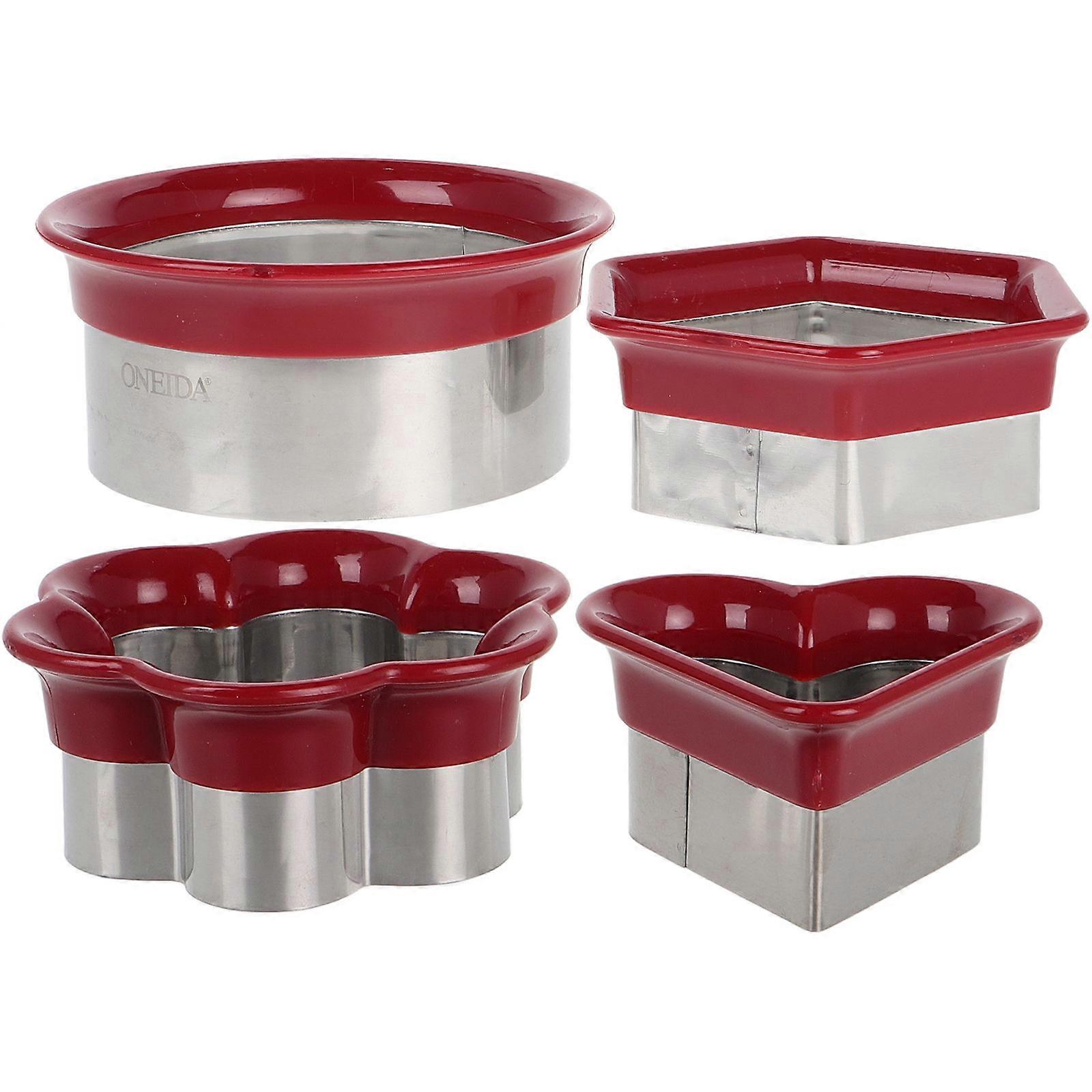 Sandwich Making Kit Stainless Steel Biscuit Mold for Baking 4Pcs Set