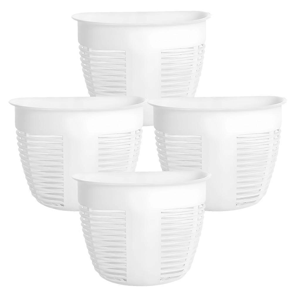 Bathroom Wall Basket Wall Mounted Storage Basket for Shower Use 4Pcs