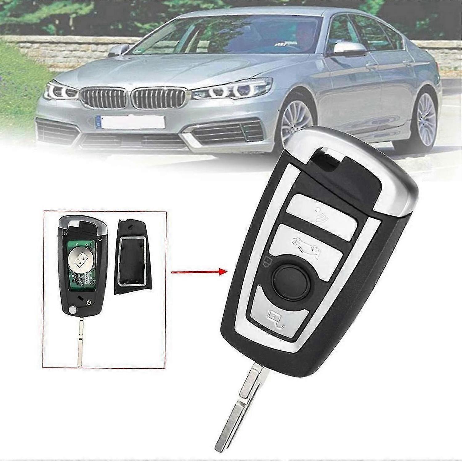 4 Buttons 433MHZ Modified Floding Remote Key for - E38 E39 E46