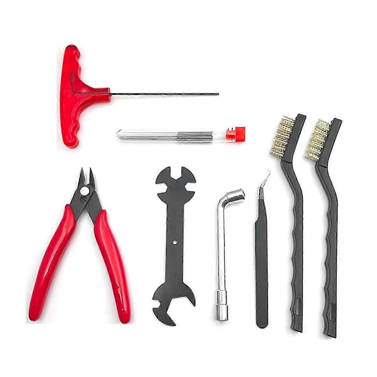 3D Printer Nozzle Cleaning Tool Kit 3D Printer Accessories Nozzle Disassembly Tool with Cleaning Nee