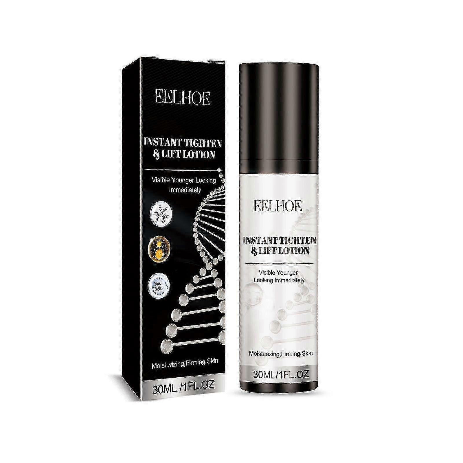 Instant Tighten & Lift Lotion - Immediate Firming, Deep Hydration, Pore Minimizer & Anti-Wrinkle Serum with Glycerin, Vitamin C & Hyaluronic Acid for