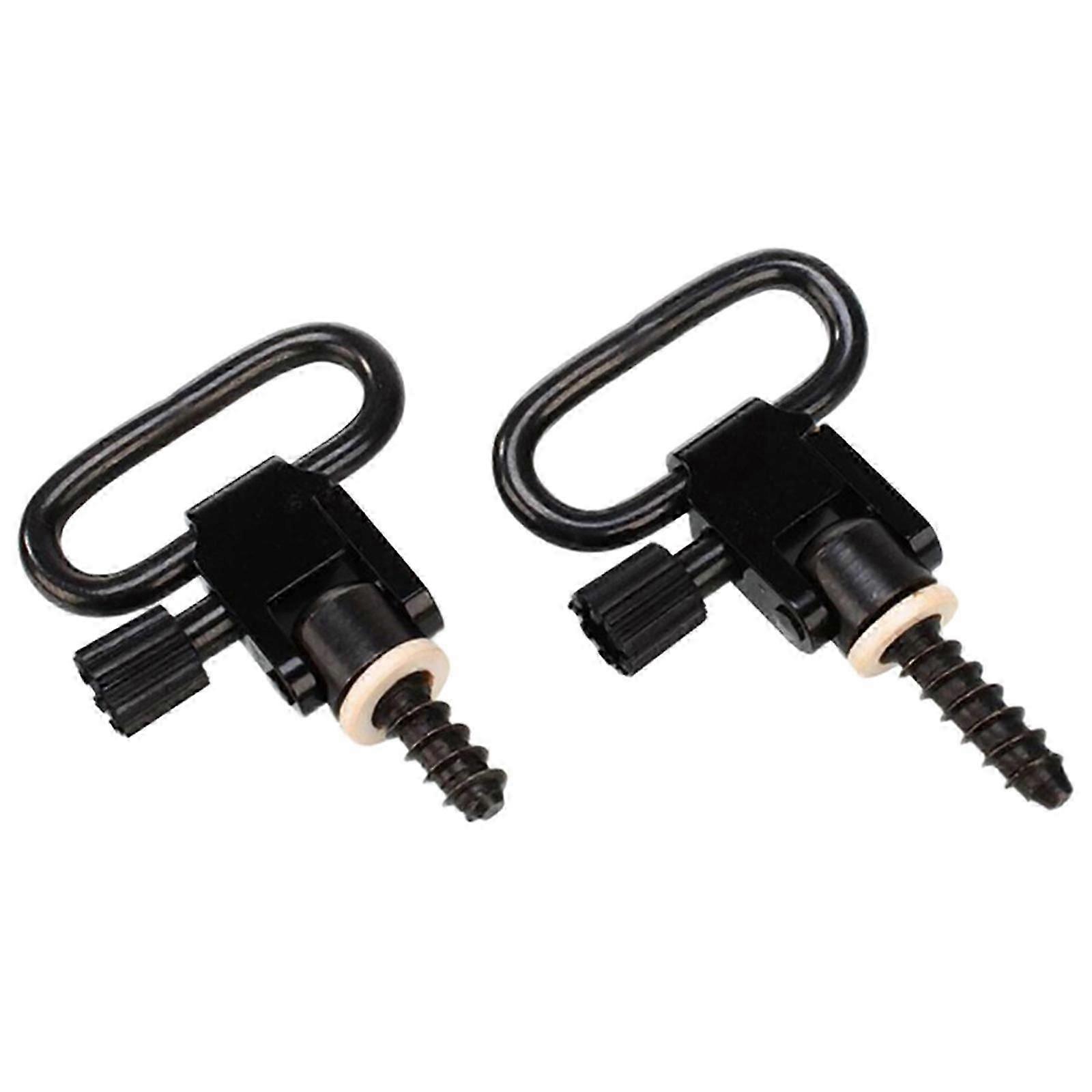 Metal Sling Swivels Hunting Part 1.57Inch Buckle Tactic Buckle Metal Loop Sling Swivels Set with Screws Silver