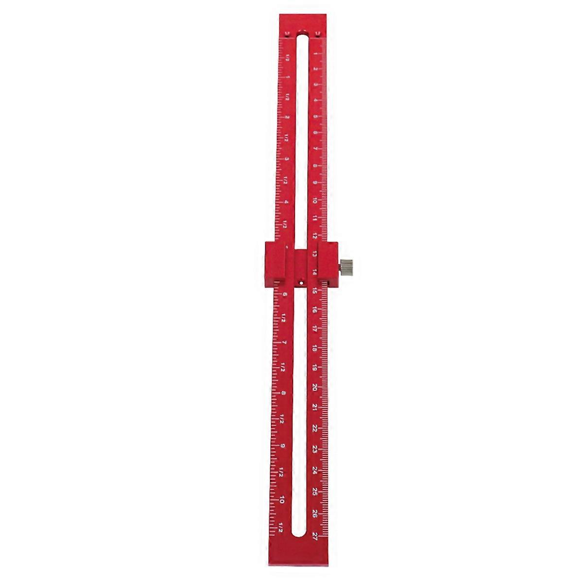 Woodworking Pocket Ruler W/ Circular Drawing Positioning Needle