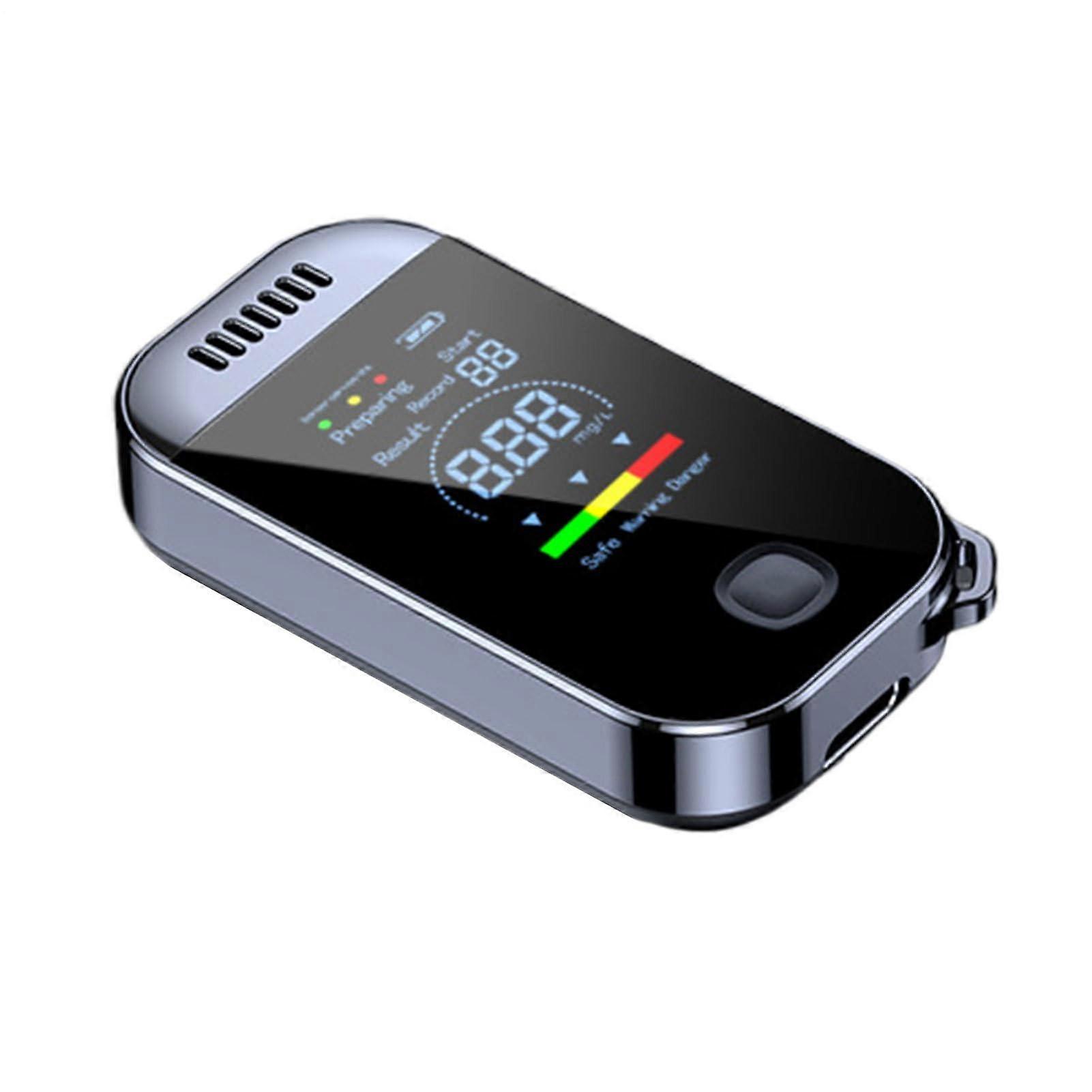 Alcohol Breathalyzer Portable Pocket Digital Testing Device For Night Driving, Road Trips, Compact Use