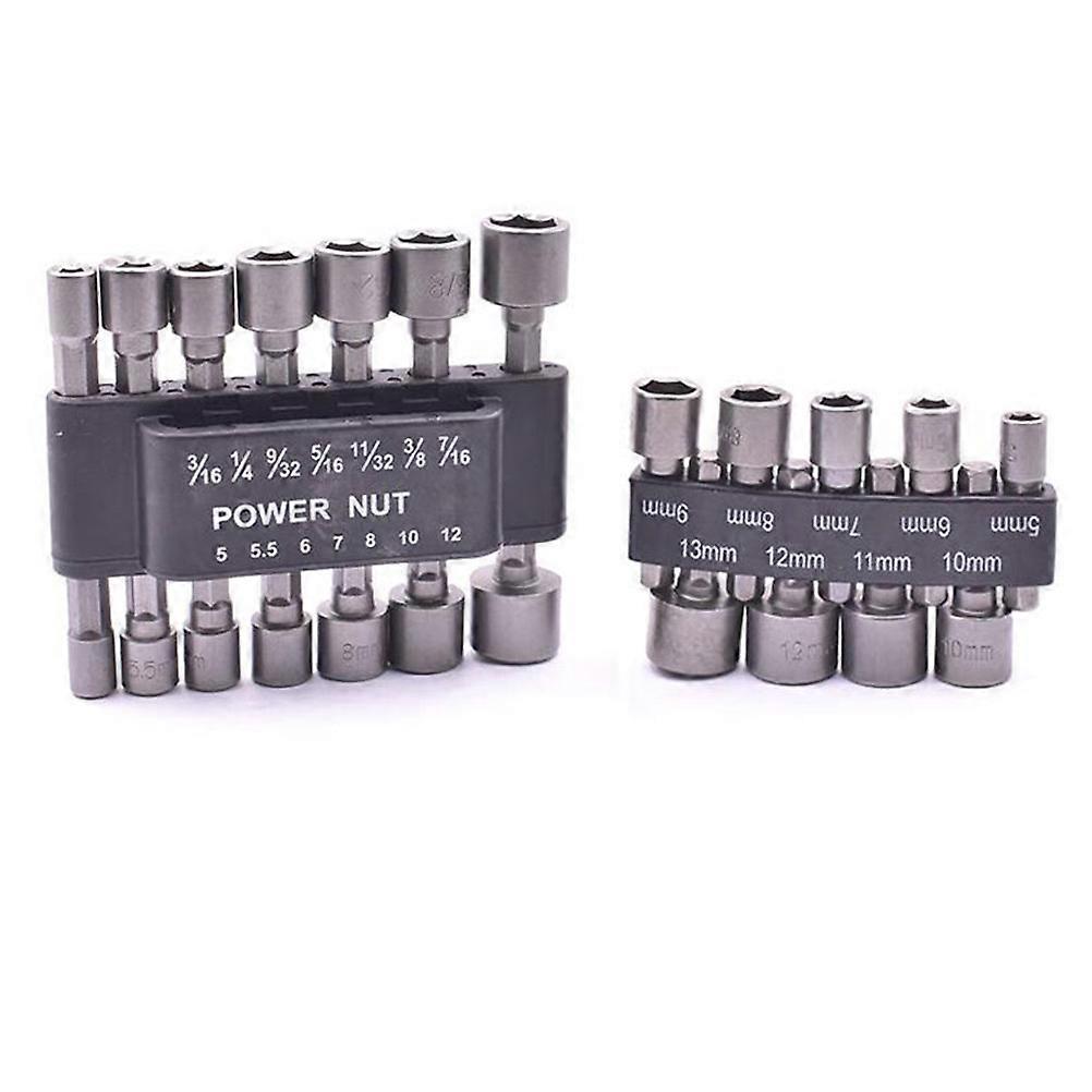 Spline Bit Socket Electric Set 18 in 1 Nonmagnetic Hex Combo for Repair