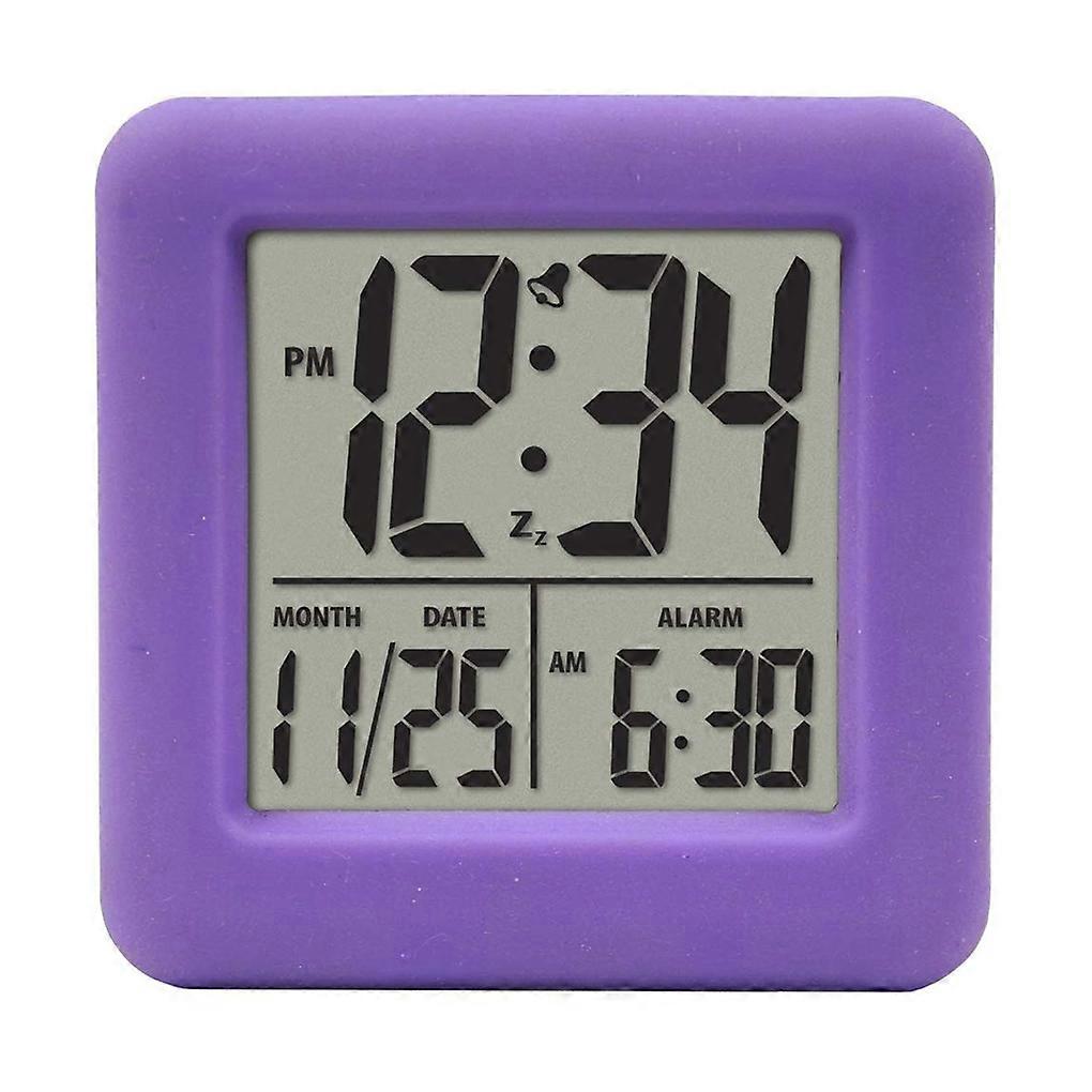 Silicone Cube Clock 12/24 Hours Large LCD LCD Display Display Nightlight Digital