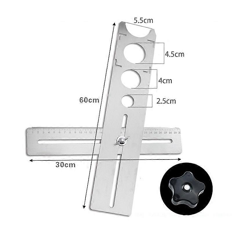 New Adjustable Tile Locator To Wall Marking Position Ruler Ceramic Hole Cutter Tile Drill Marble Opener Construction Tool
