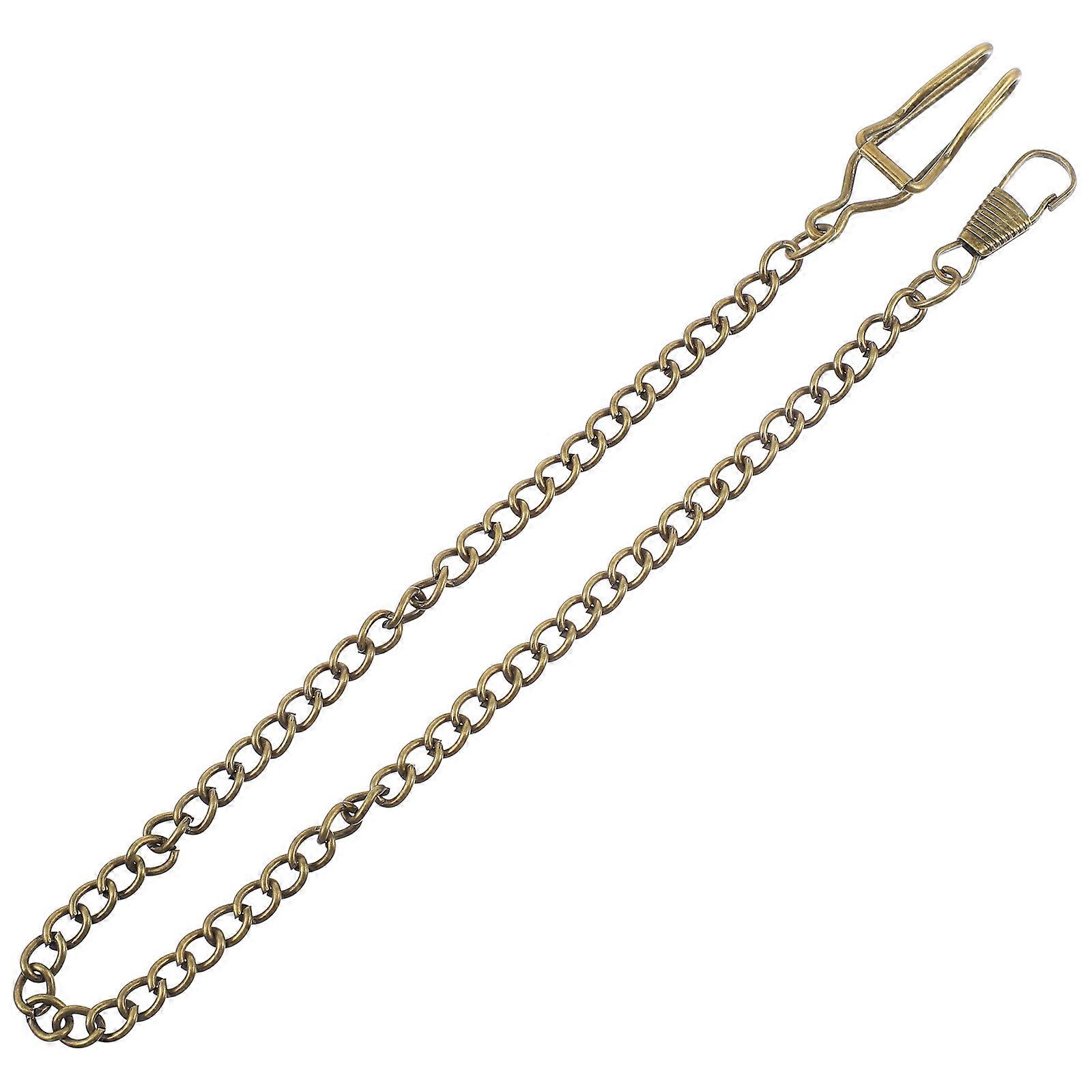 Golden Alloy Pocket Watch Chains for Decoration 3Pcs Classic Hanging Chains