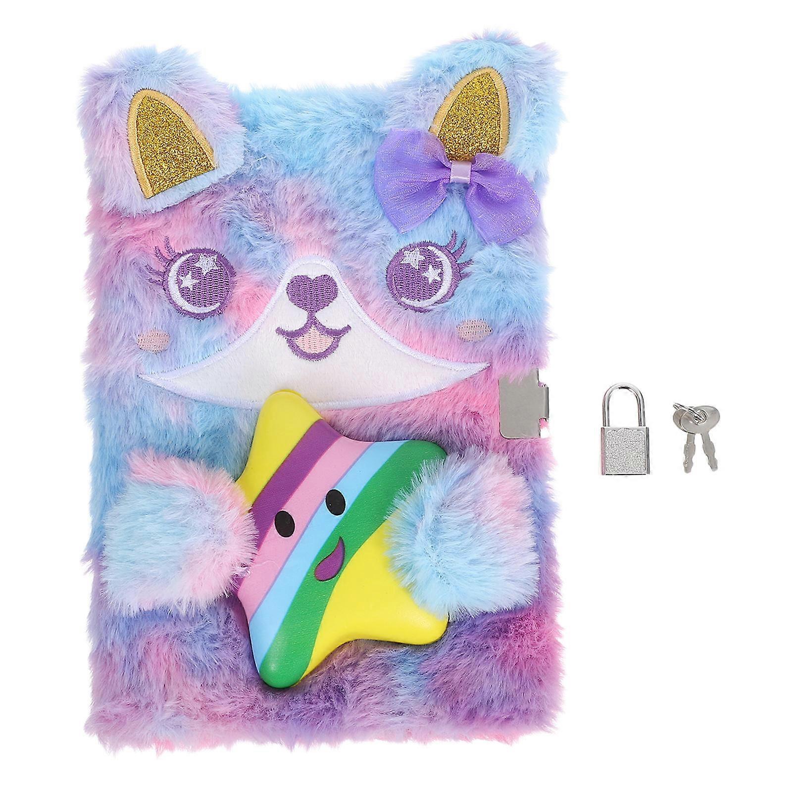 Cuddly Plush Notebooks For Children 5Pcs Soft Fluffy Journal Ideal For Daily Use And School Supplies 23X17X3.5CM